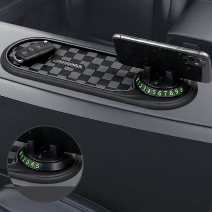 Non-Slip Dashboard Mat with Phone Holder & Parking Number