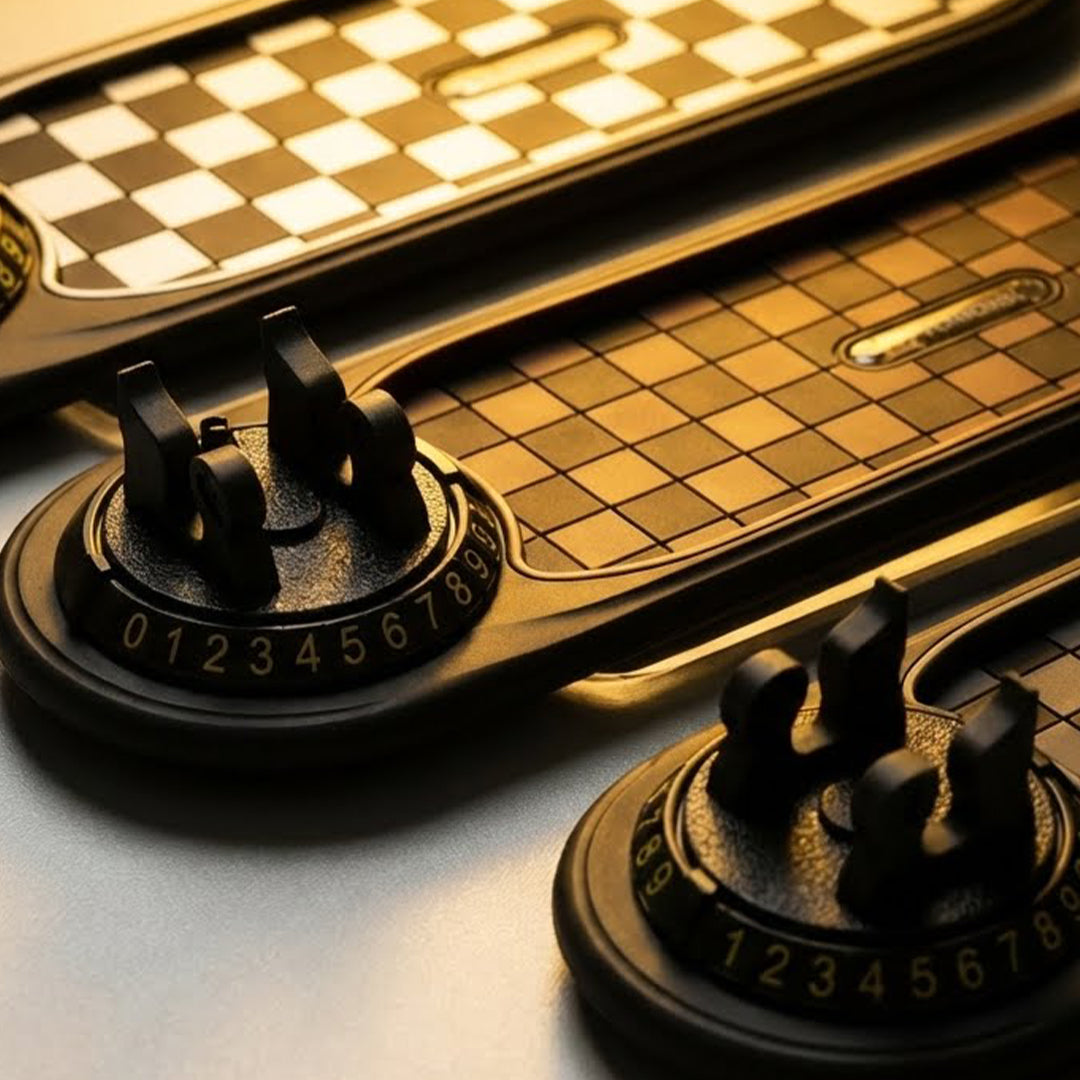 Non-Slip Dashboard Mat with Phone Holder & Parking Number